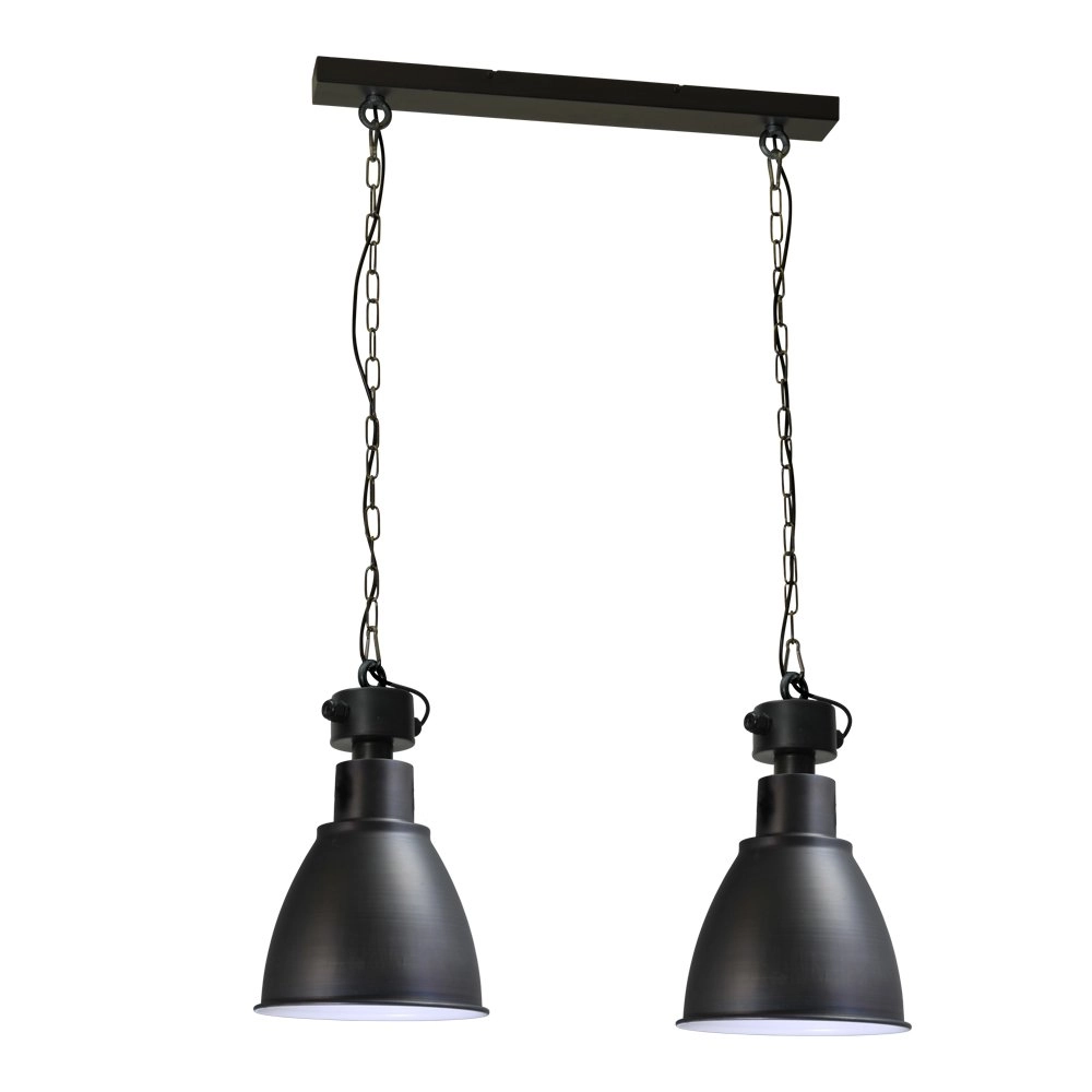Esszimmerlampe Industria 2x27 Bud 2-Licht-Anthrazit