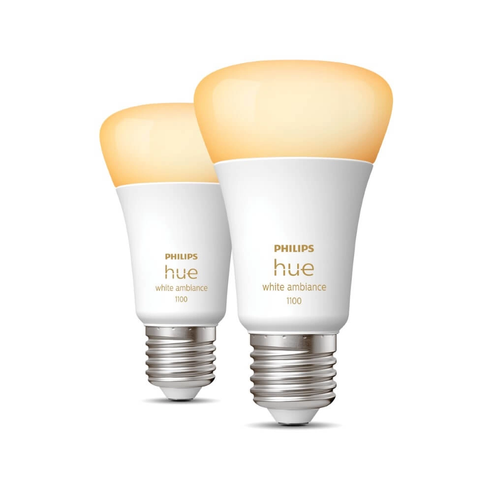 Hue - E27 - 11W - White Ambiance 2er-Set Philips 8719514291256
