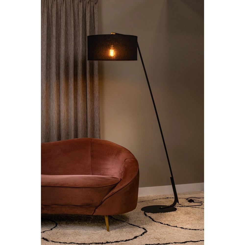 Stehlampe Kelso Schwarz Lucide 5411212441966