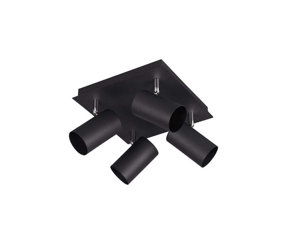 Strahler Marley 4-leichter Matt Black Trio 4017807408676