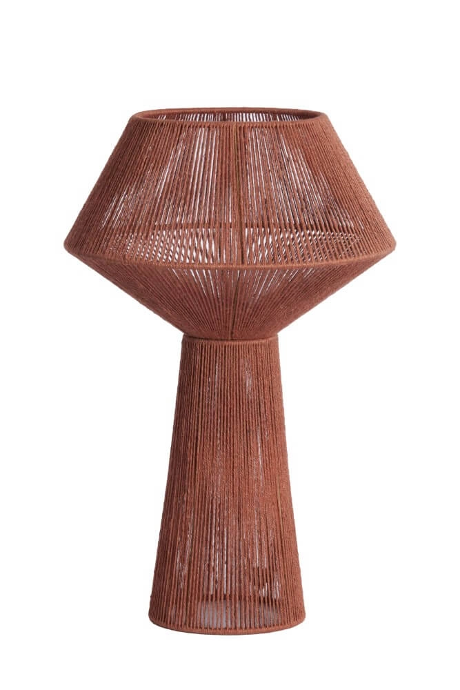 Rote Tischlampe Fugia Ø 36cm Light & Living 8717807701833