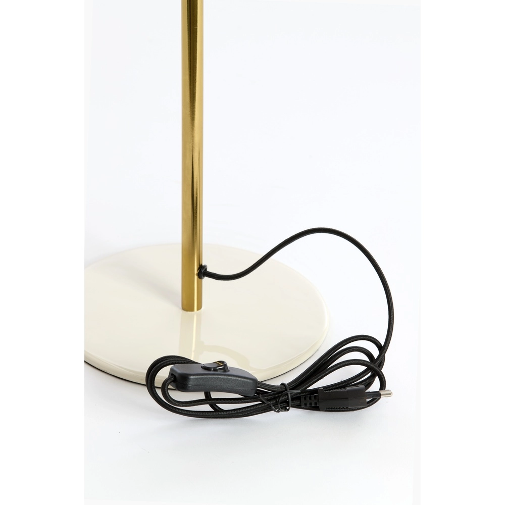 Tischlampe Surin Ø 26cm – Glanzcreme mit Gold Light & Living 8717807740979