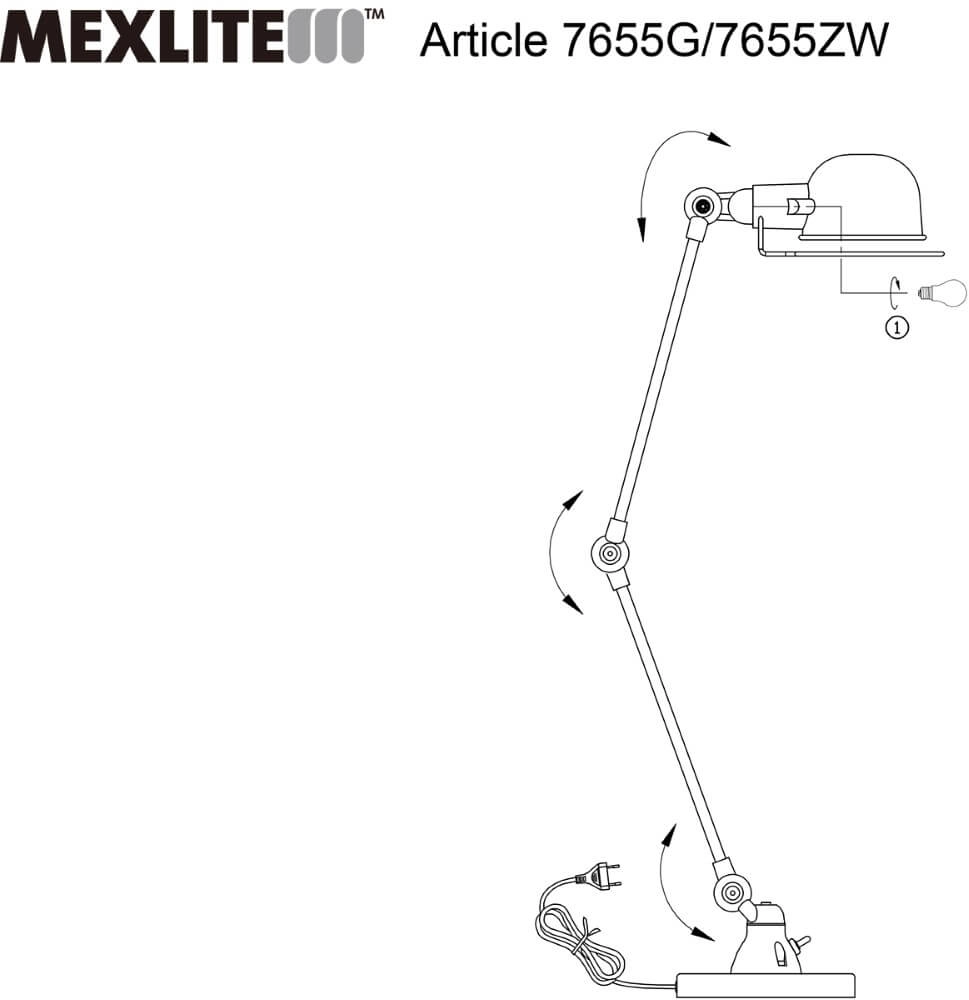 Schreibtischlampe Davin Retro grün mit grau Steinhauer 8712746102000