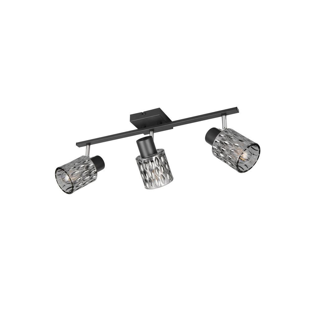 Deckenlampe Jack schwarz 3-flammig Trio 4017807643879