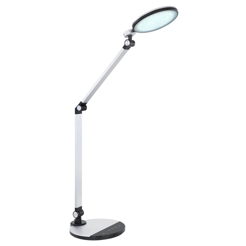 Schreibtischlampe Konsti grau Globo 9007371428120