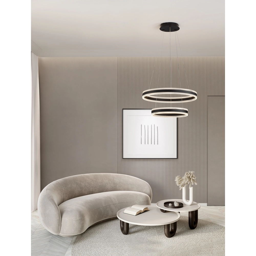 Design-Pendelleuchte Alaro Schwarzes Doppelzimmer Lyora 5212017459633