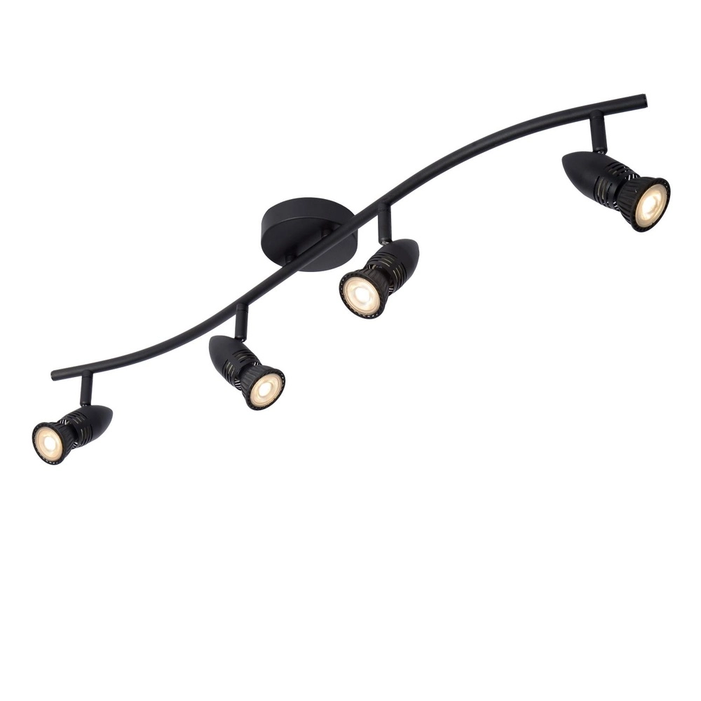 Deckenscheinwerfer Caro 4-Licht Schwarz Lucide 5411212134257