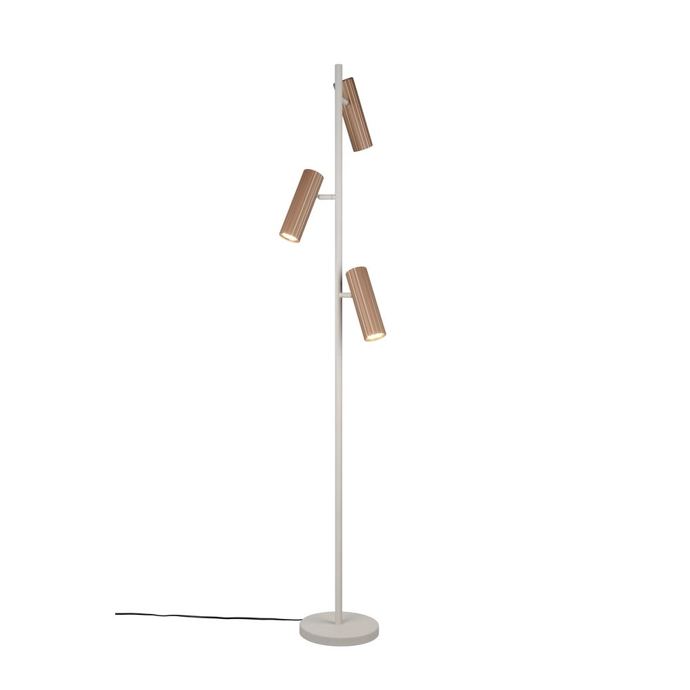 Design-Stehleuchte Soka mokkabraun