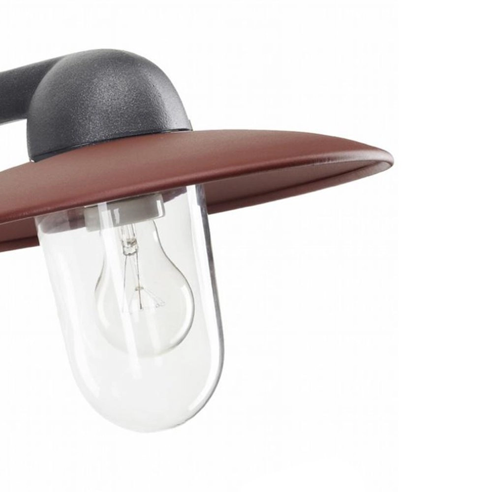 Industrie Außenlampe Fabrique Anthrazit mit Retro Brown KS 8714732118828