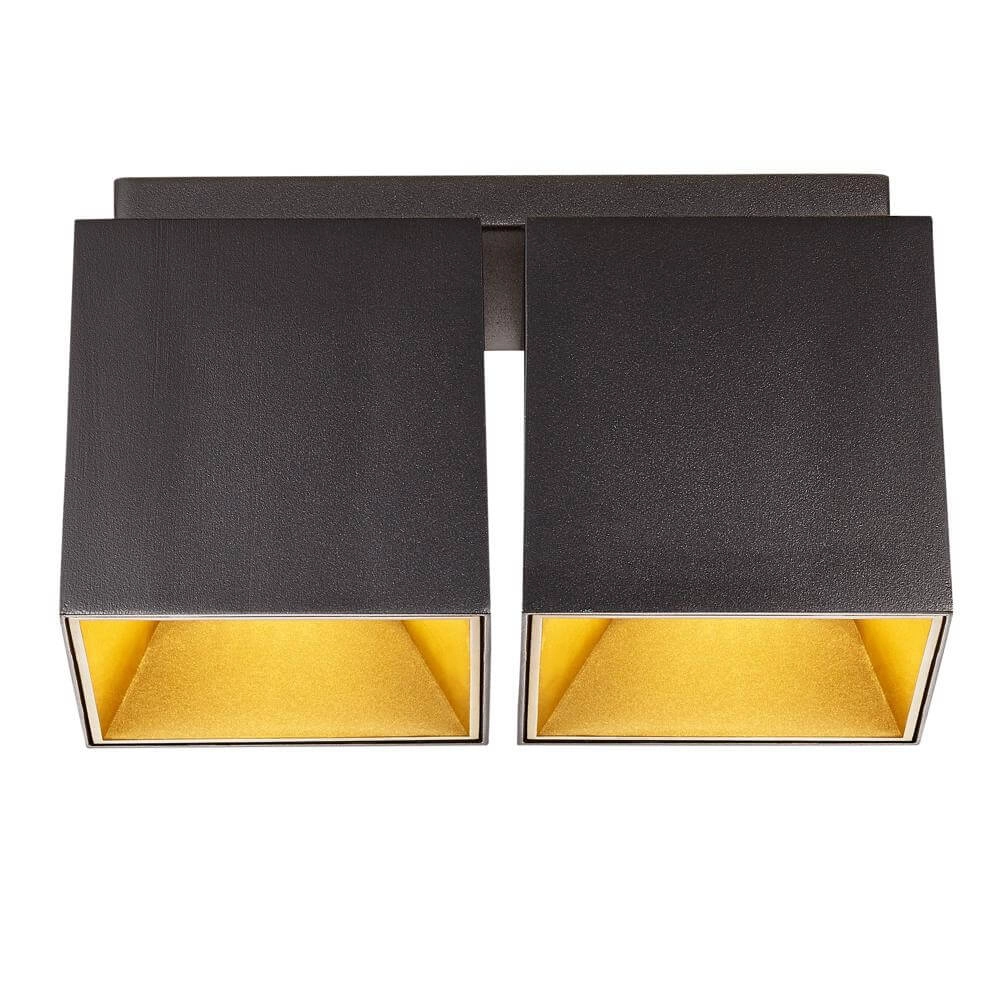 Aufputz-Spot Ethan Schwarzes Doppelzimmer Nordlux 5704924007064