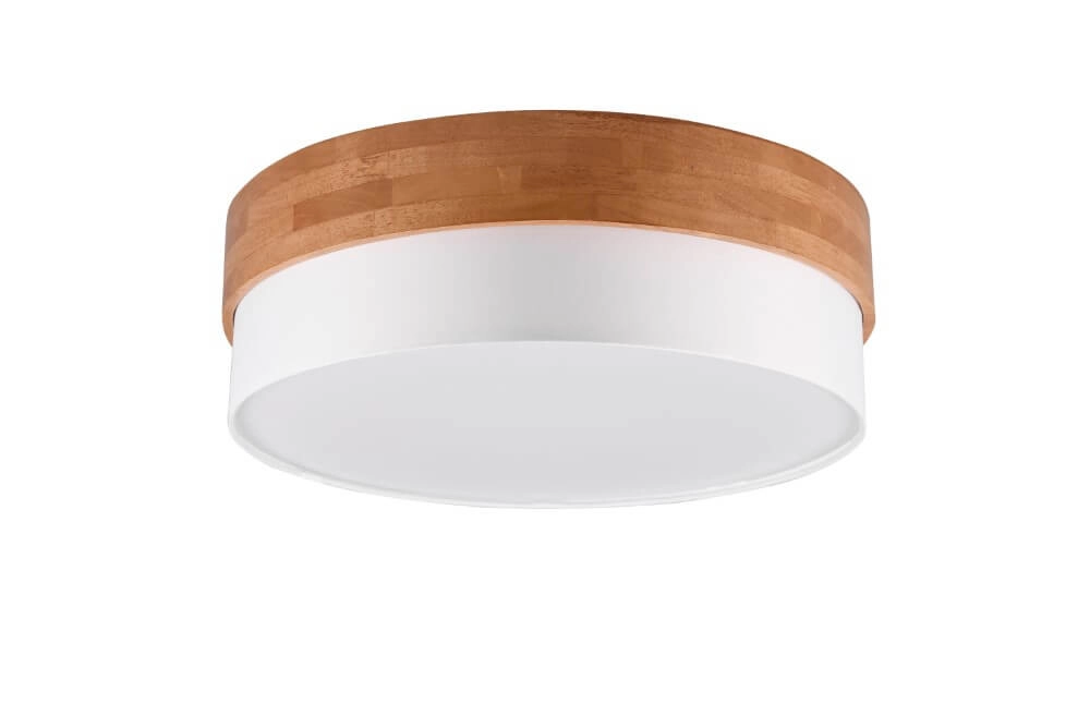 Ø 50cm Deckenleuchte Seasons Holz mit Weiß