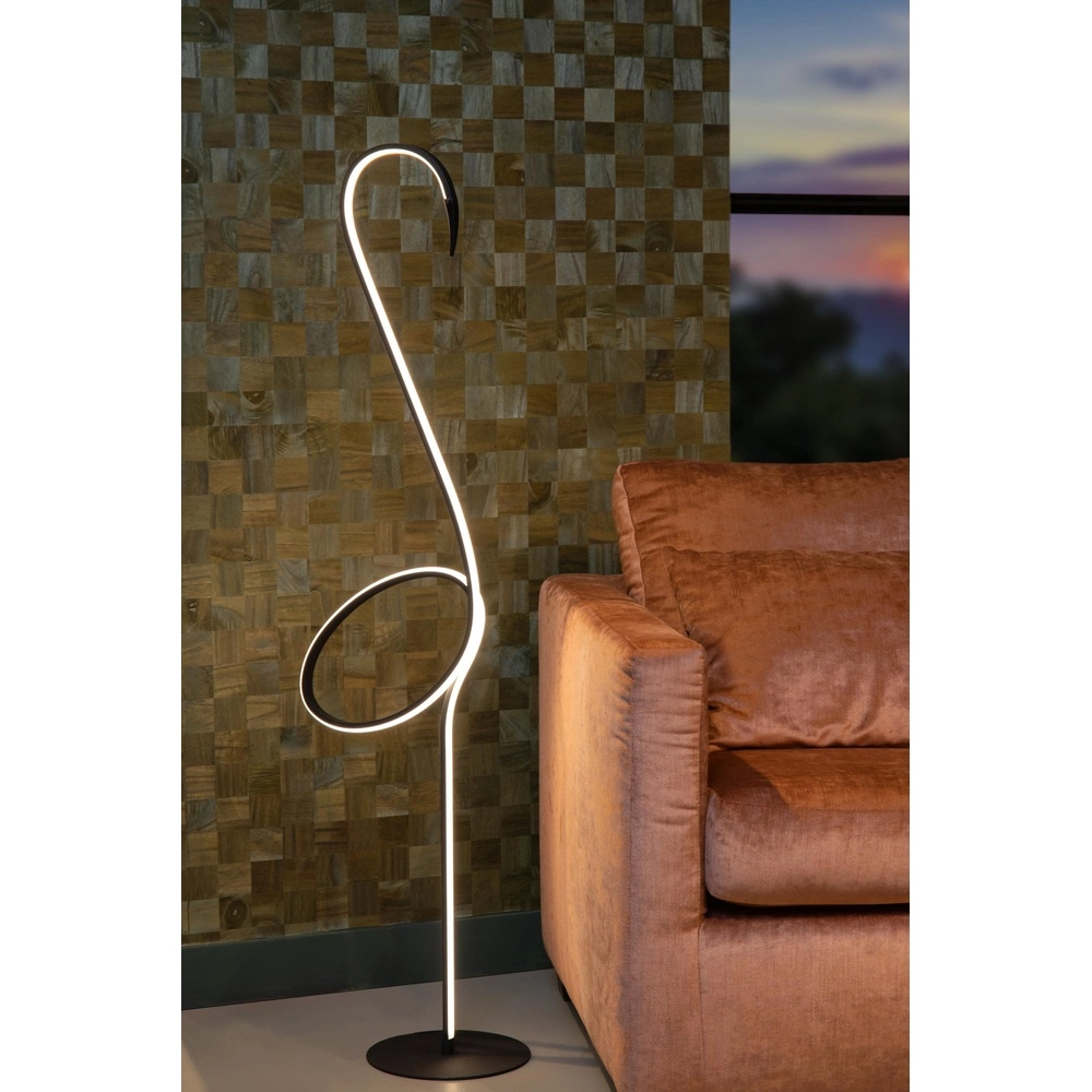 Stehlampe Flamingo Schwarz Lucide 5411212051547