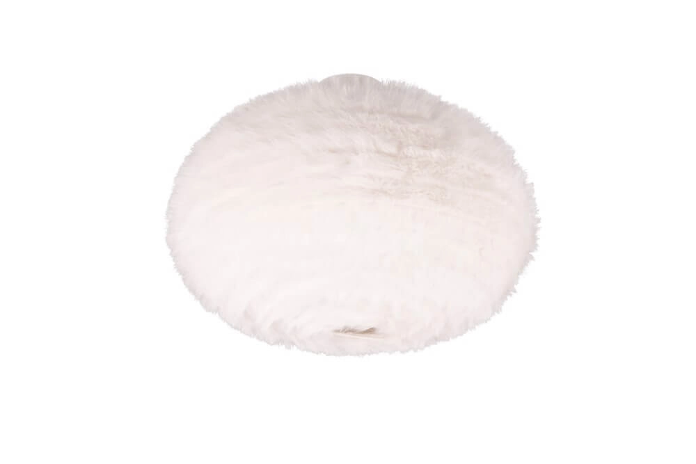 Deckenleuchte aus Stoff Furry creme Ø 50cm