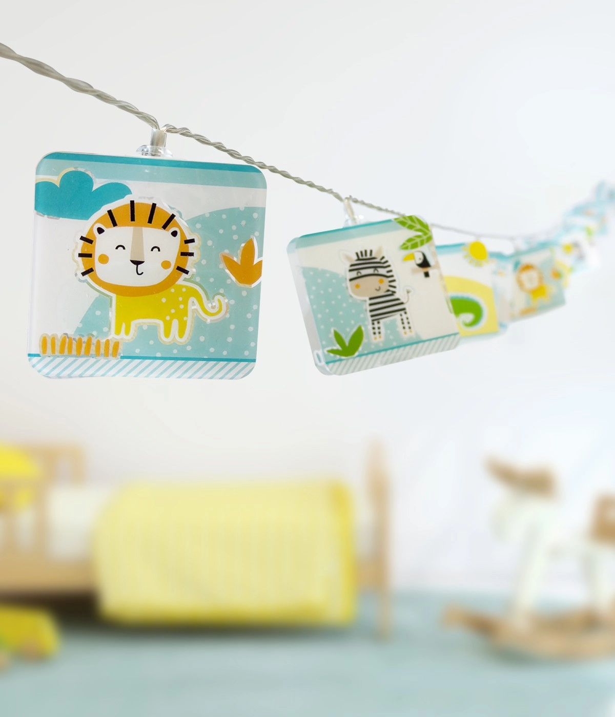 Lichterketten Little Jungle blau