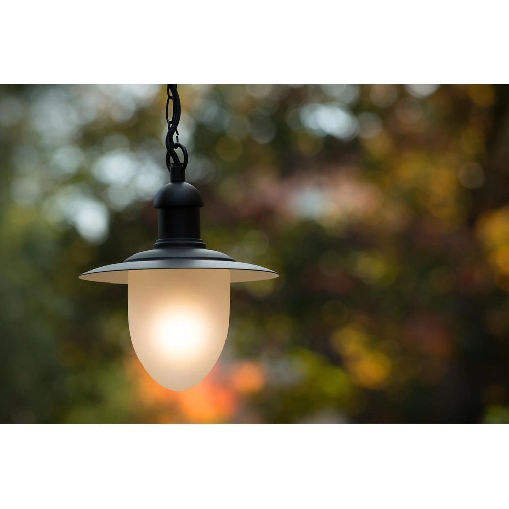 Land-Pendellampe Aruba schwarze Ø 25cm IP44