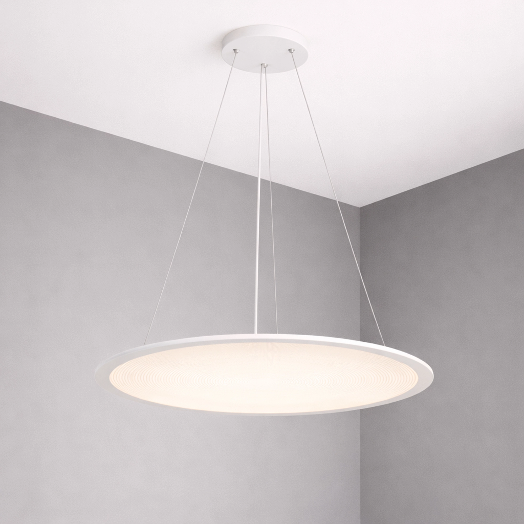 Pendellampe Vistina Ø 58 cm weiß Lyora 5053423272610