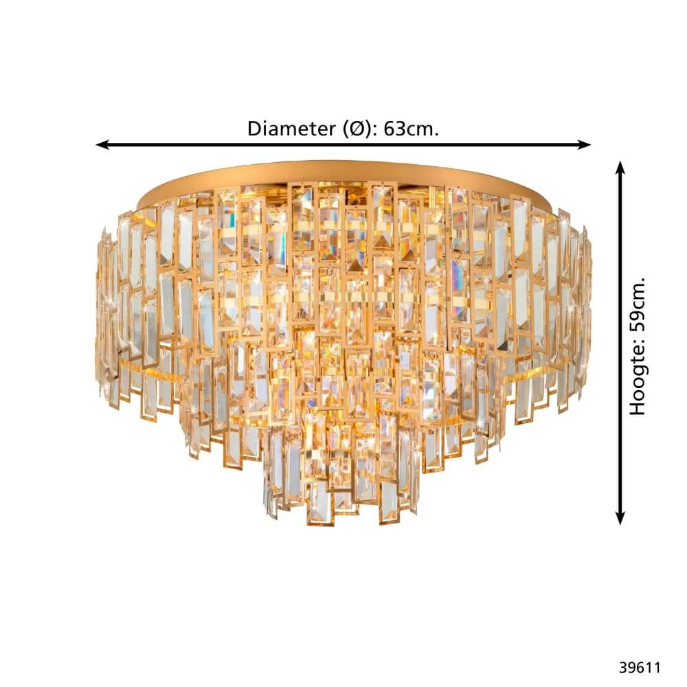 Ø 63cm Deckenleuchter Calmeilles Gold Stars of Light 9002759396114