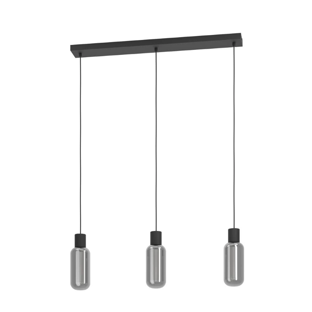 Hängelampe mit 3 Leuchten Majone Schwarz