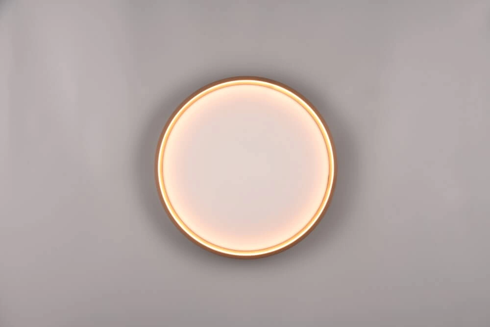 Weiß mit brauner Deckenlampe Doha Trio 4017807575026