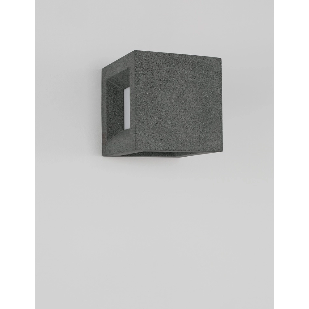 Quadratische Wandleuchte Castro schwarz Lyora 5212017426925