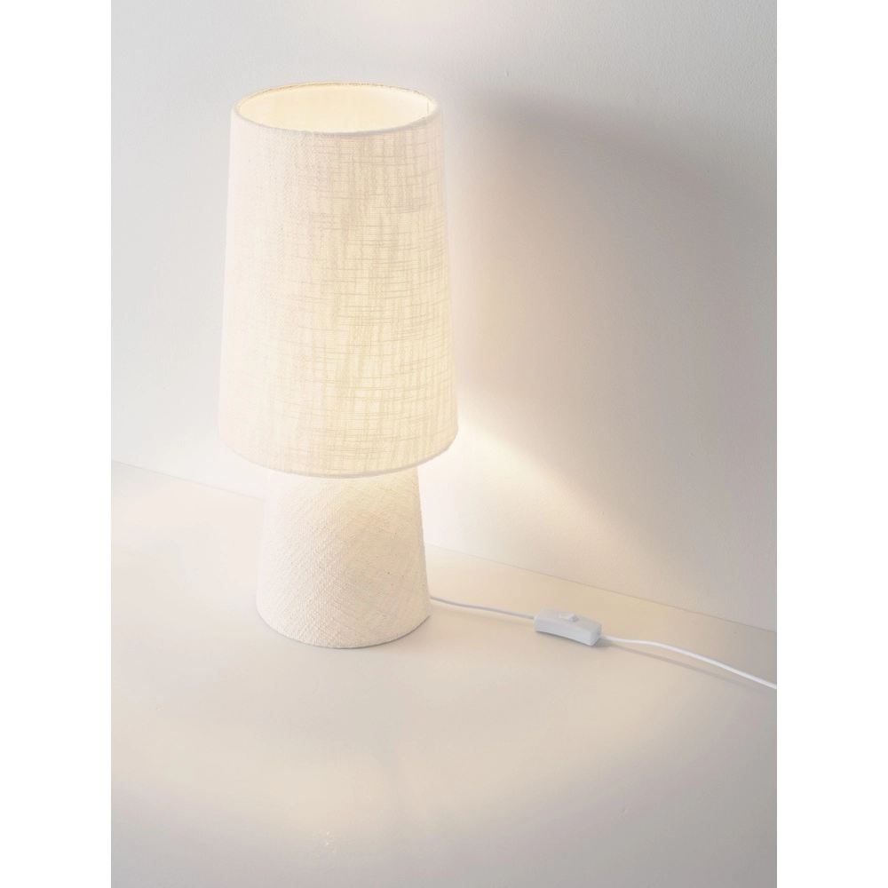 Japandi-Tischlampe Nebia Beige Lyora 5212017493996