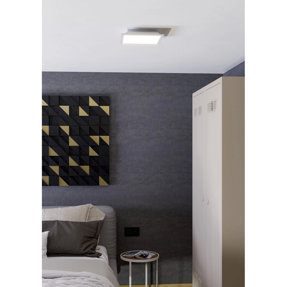 Smarte Deckenleuchte Moradillo-Z weißes Quadrat 29,5cm Eglo 9008606342167