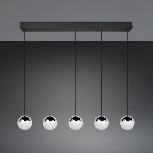 5-Licht Pendellampe Senta Chrom Trio 4017807685855