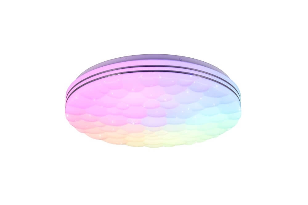 RGB-LED-Deckenleuchte Tiger Ø 40cm Trio 4017807538229