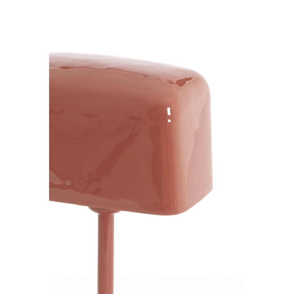 Nachttischlampe Elenie 20x10 cm – glänzende dunkle Koralle Light & Living 8717807818708