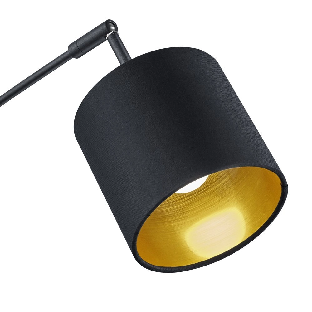 Lamp Tommy 5 Lichtschwarz mit gold Trio 4017807395150