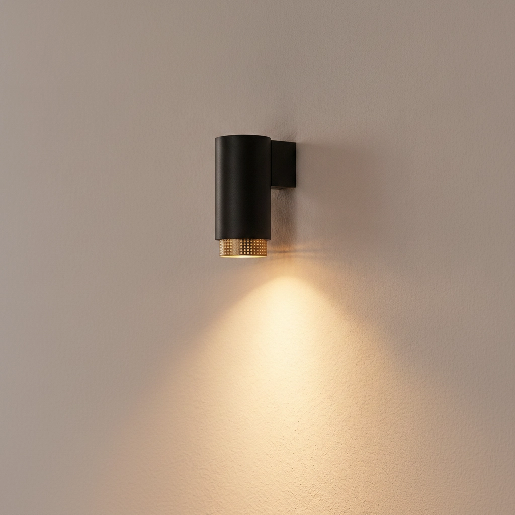 Wandstrahler Nessi schwarz mit gold