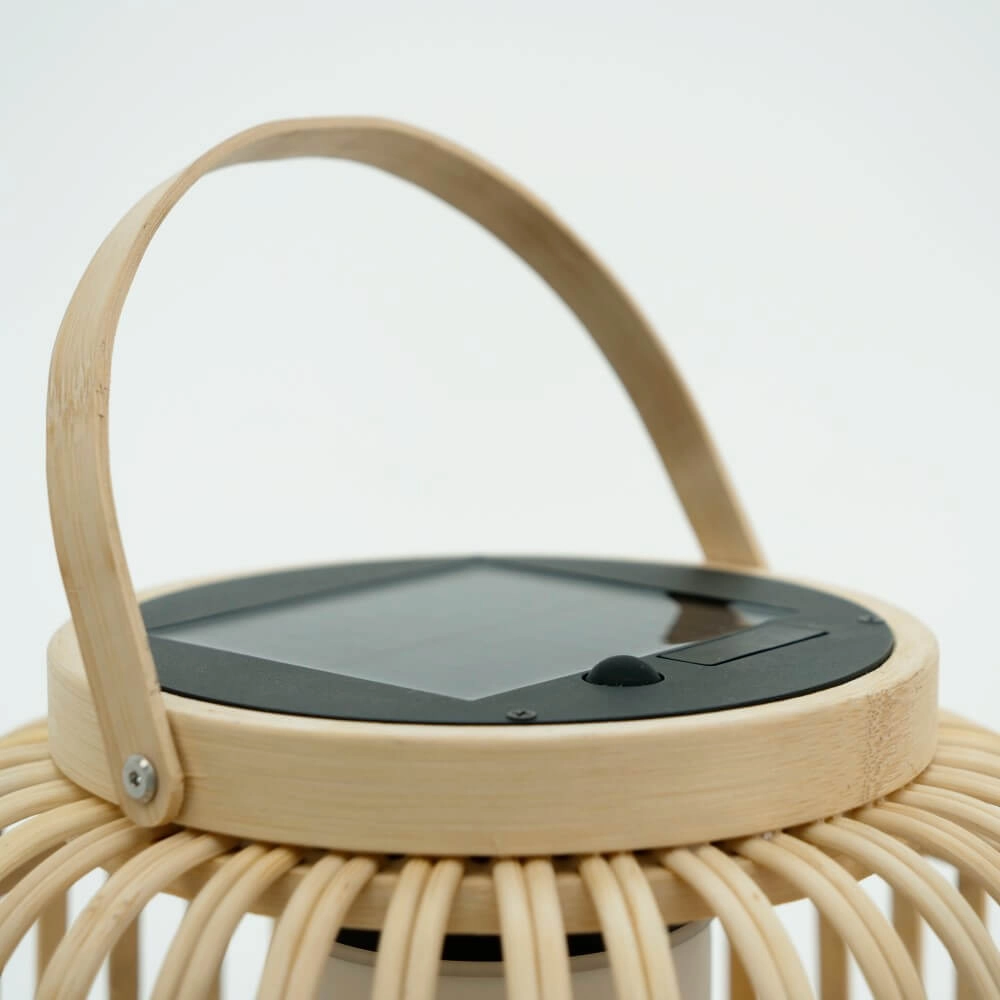 Solar-Tischlampe Marliano Rattan gerade Eglo 9008606297955