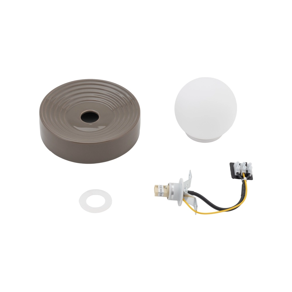 Design-Wandlampe Clay braun Ø 16 cm Lyora 5903139117500
