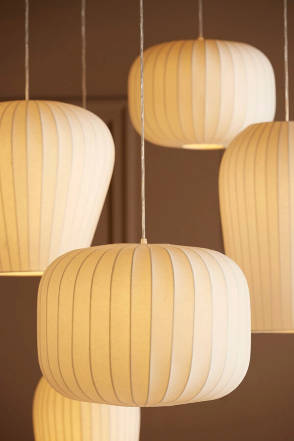 Japandi Pendelleuchte Lexa weiß Ø 44cm Light & Living 8717807638399