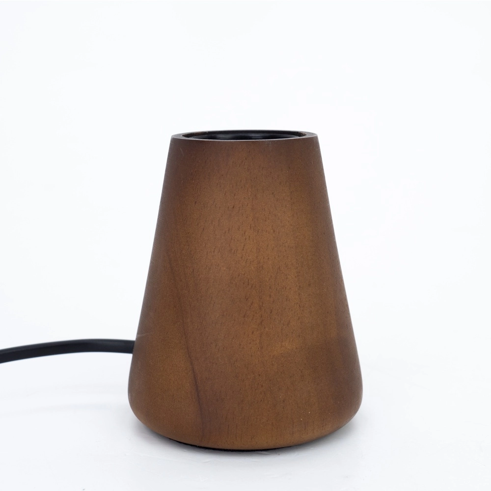 Dezente Tischlampe Asby Dunkles Holz Eglo 9002759440152