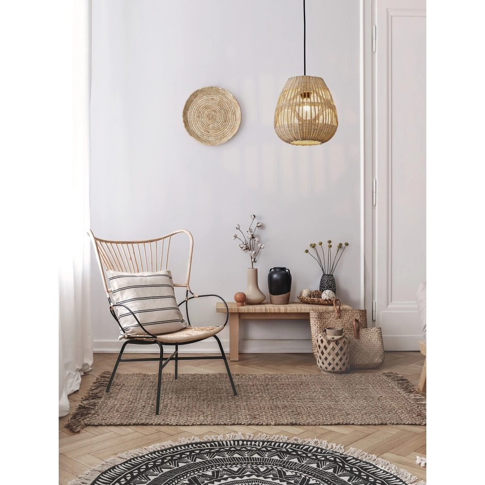 Rattan Pendelleuchte Marlo Ø 27cm Lyora 5212017438799