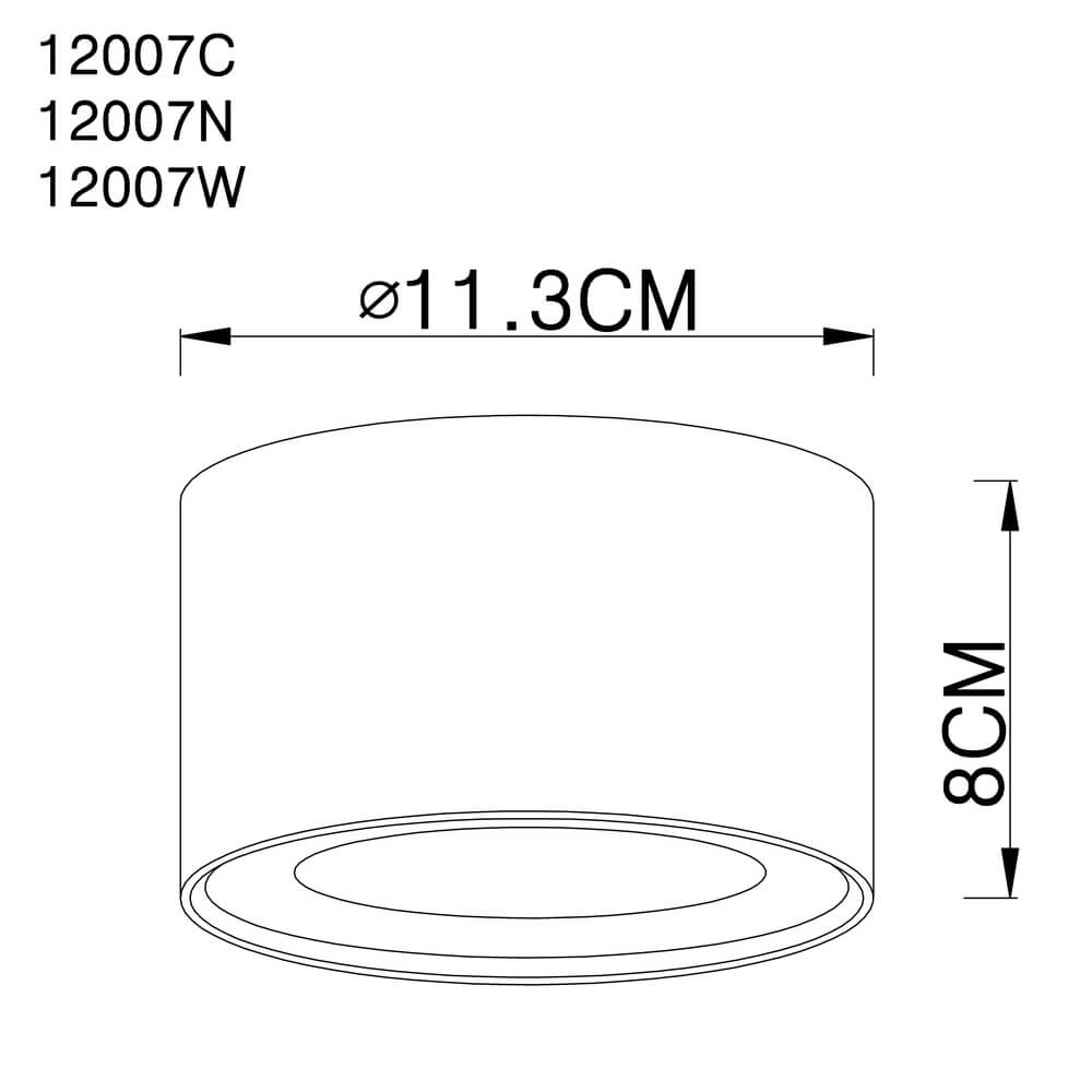 Deckenlampe Serena Ø 11,3cm nickel Globo 9007371357819