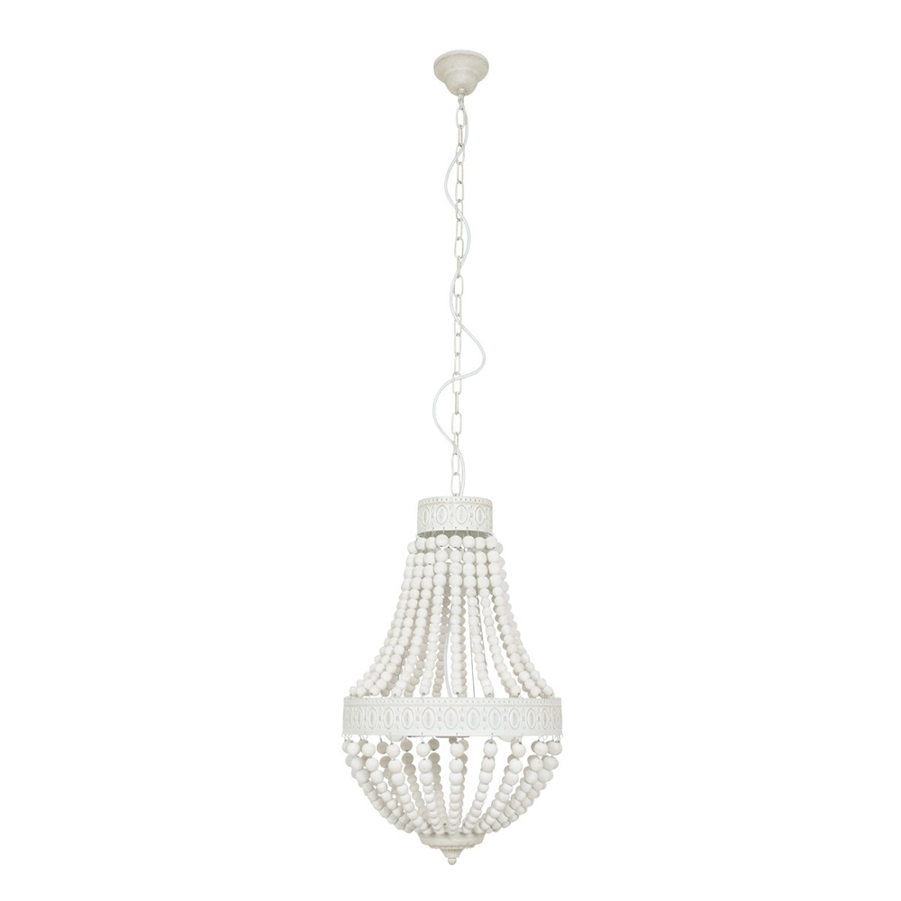 Weißer Kronleuchter Ella Ø 40cm Steinhauer 8712746132083