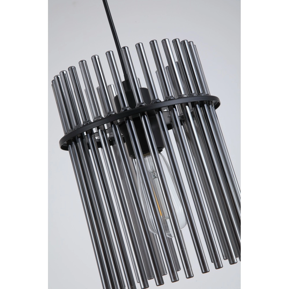 Pendelleuchte Swizzle Ø 20cm schwarz Searchlight 5053423302508