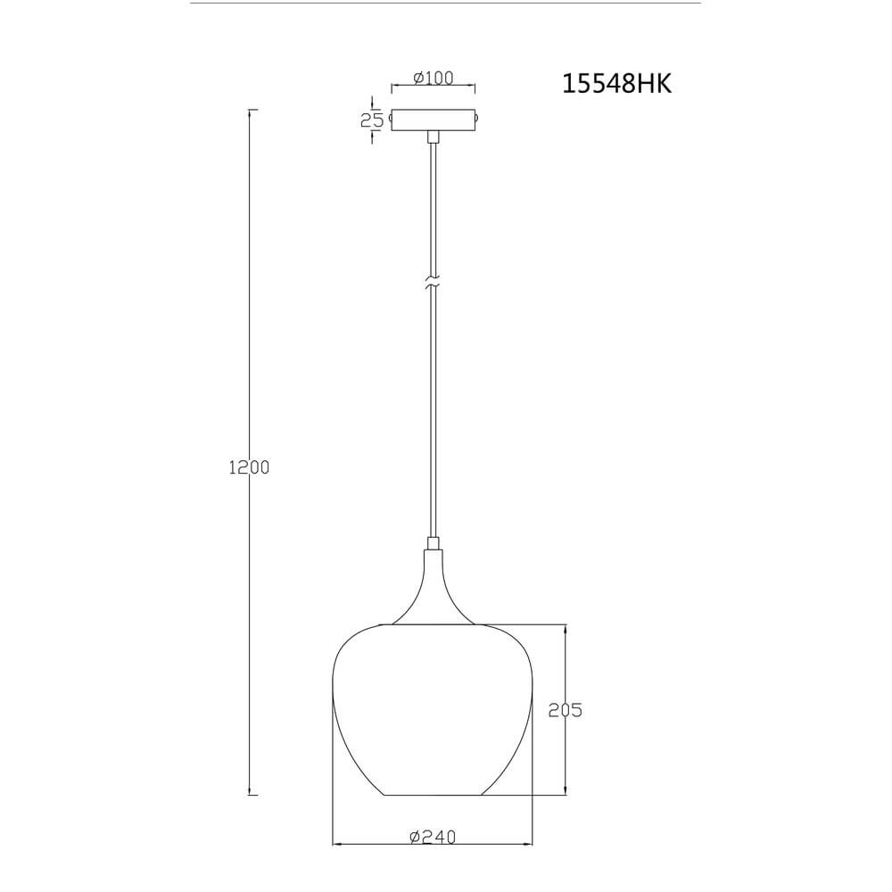 Anthrazit Pendelleuchte Maxy mit weißem Glas Ø 24cm Globo 9007371450176