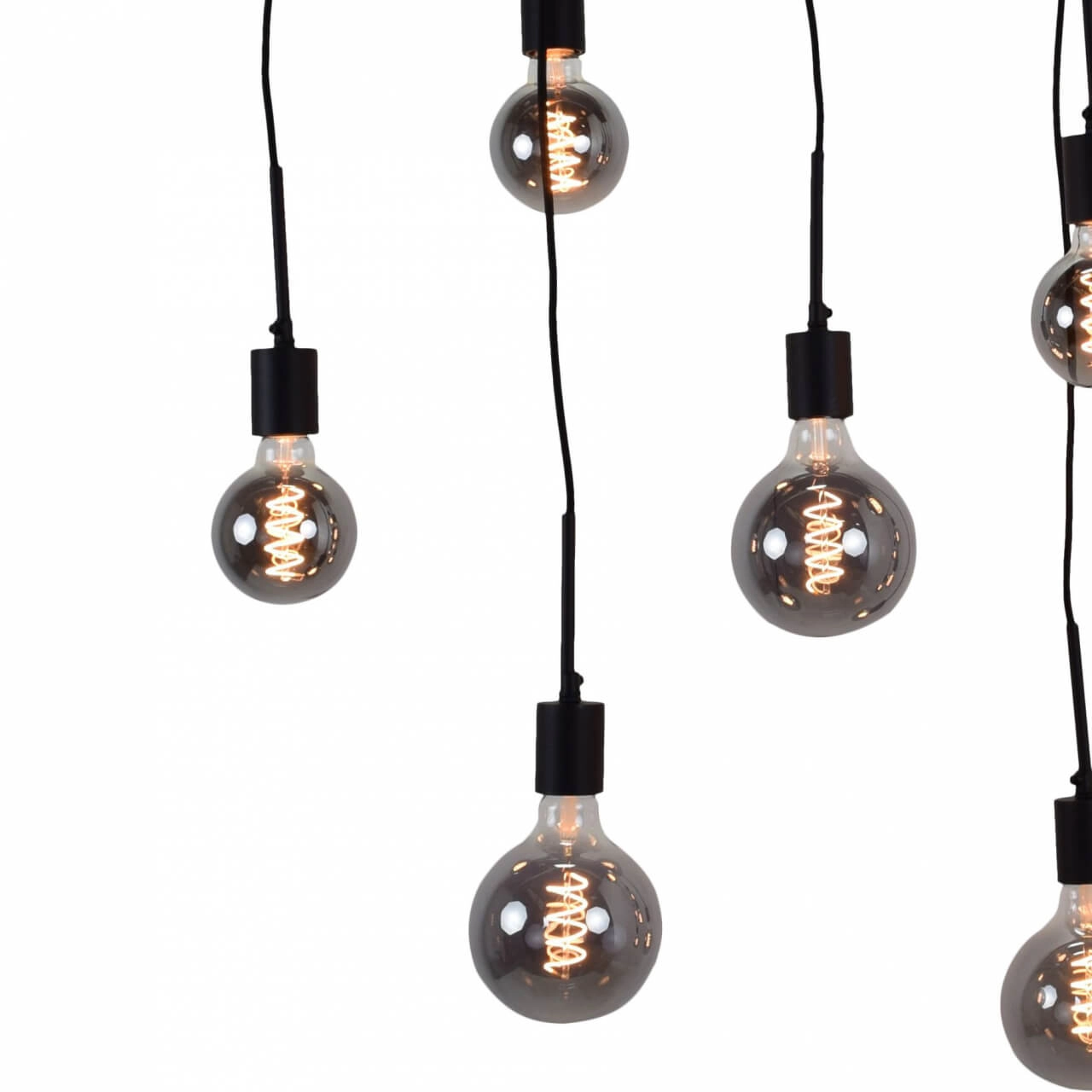 Hängelampe Bulby 10-Licht Schwarz Urban Interiors 8719325467659