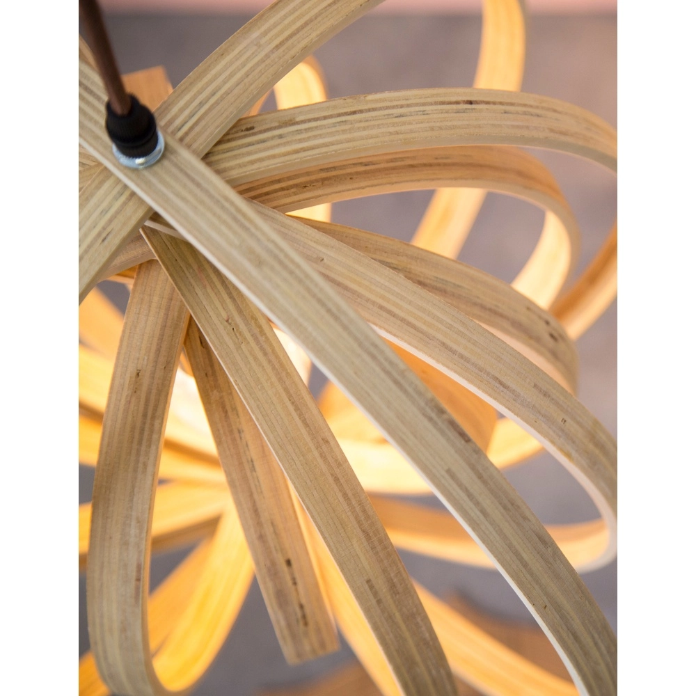 Moderne Pendelleuchte Asco Holz Ø 43cm Lyora 5212017424945