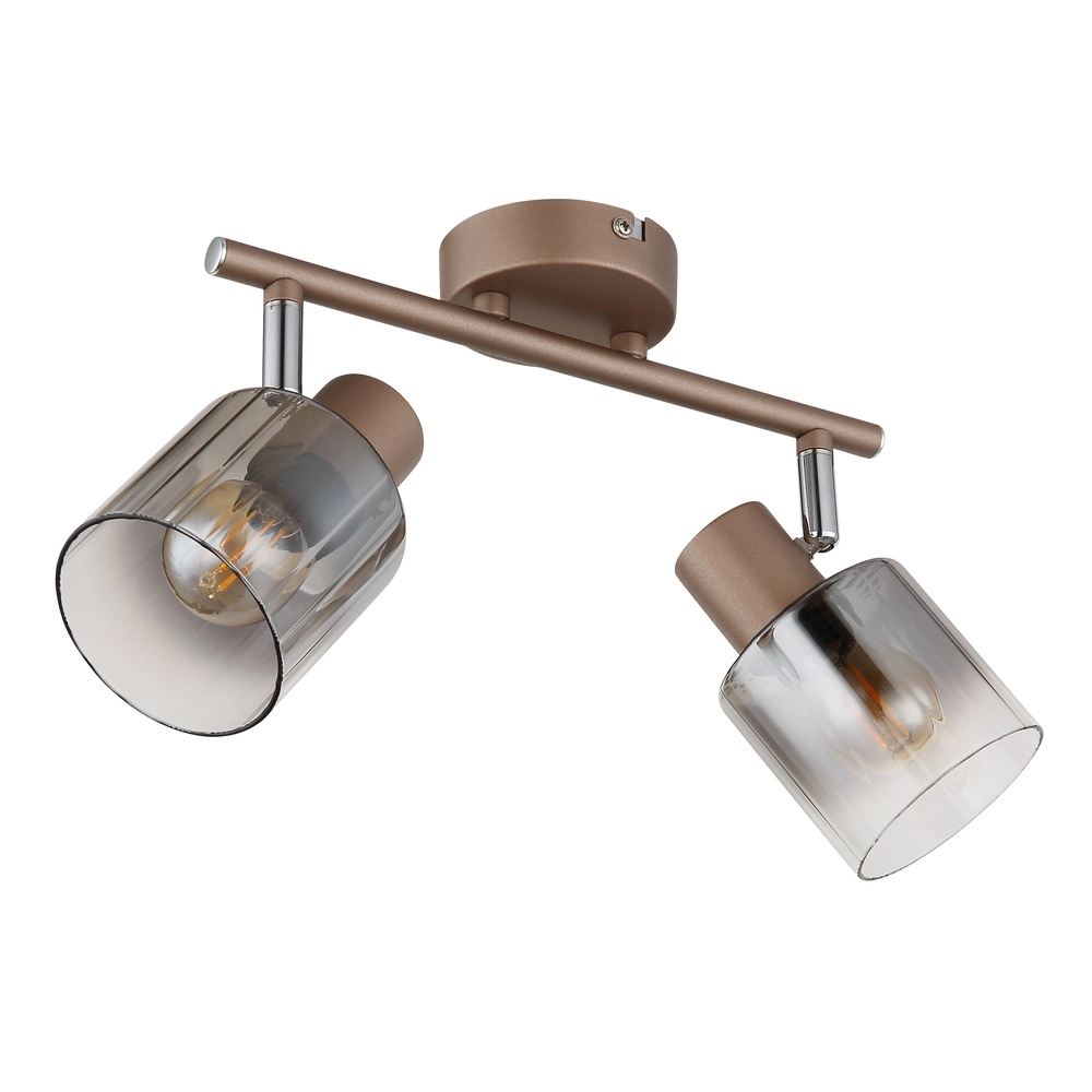 Deckenlampe Walton 2-helles Kaffeebraun Globo 9007371592173