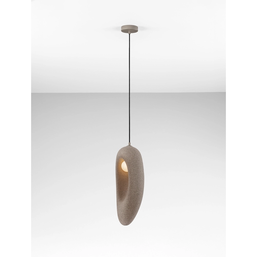 Natürliche Pendelleuchte Tempus braun 48cm Lyora 5212017476869