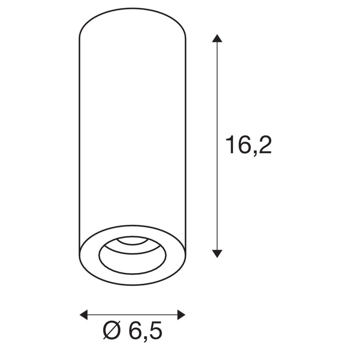 LED DeckenSpot Numinos 6,5cm weiß SLV 4024163242776