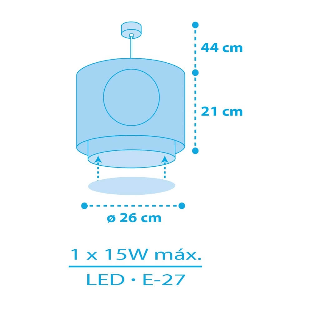 Kinderzimmer-Hängelampe Pirate Island Ø 26cm Dalber 8420406002736
