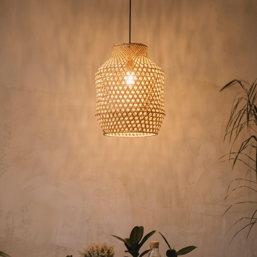 Rattan Pendelleuchte Mia Ø 35cm