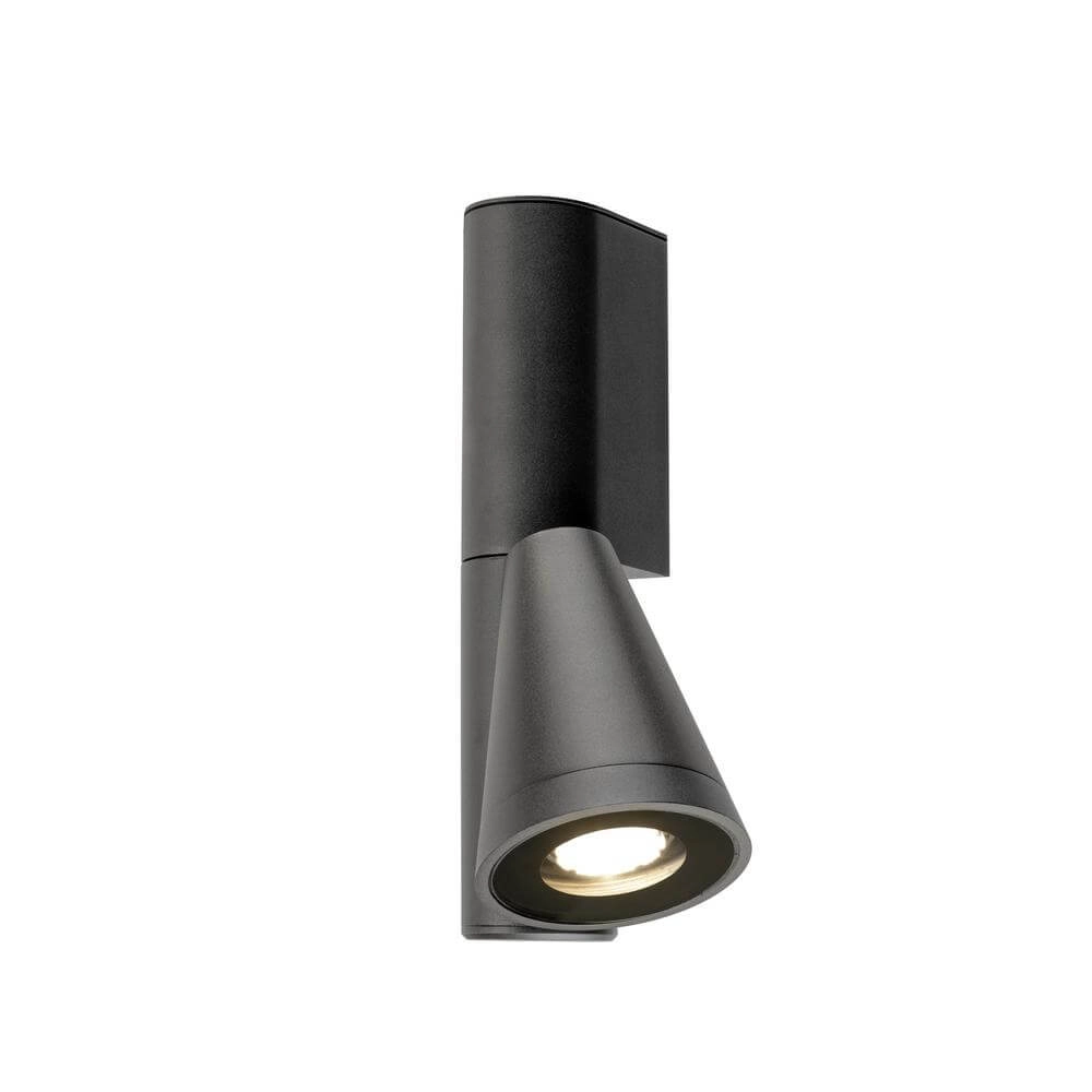 Design-Wandleuchte T-Tube WL schwarz einfach