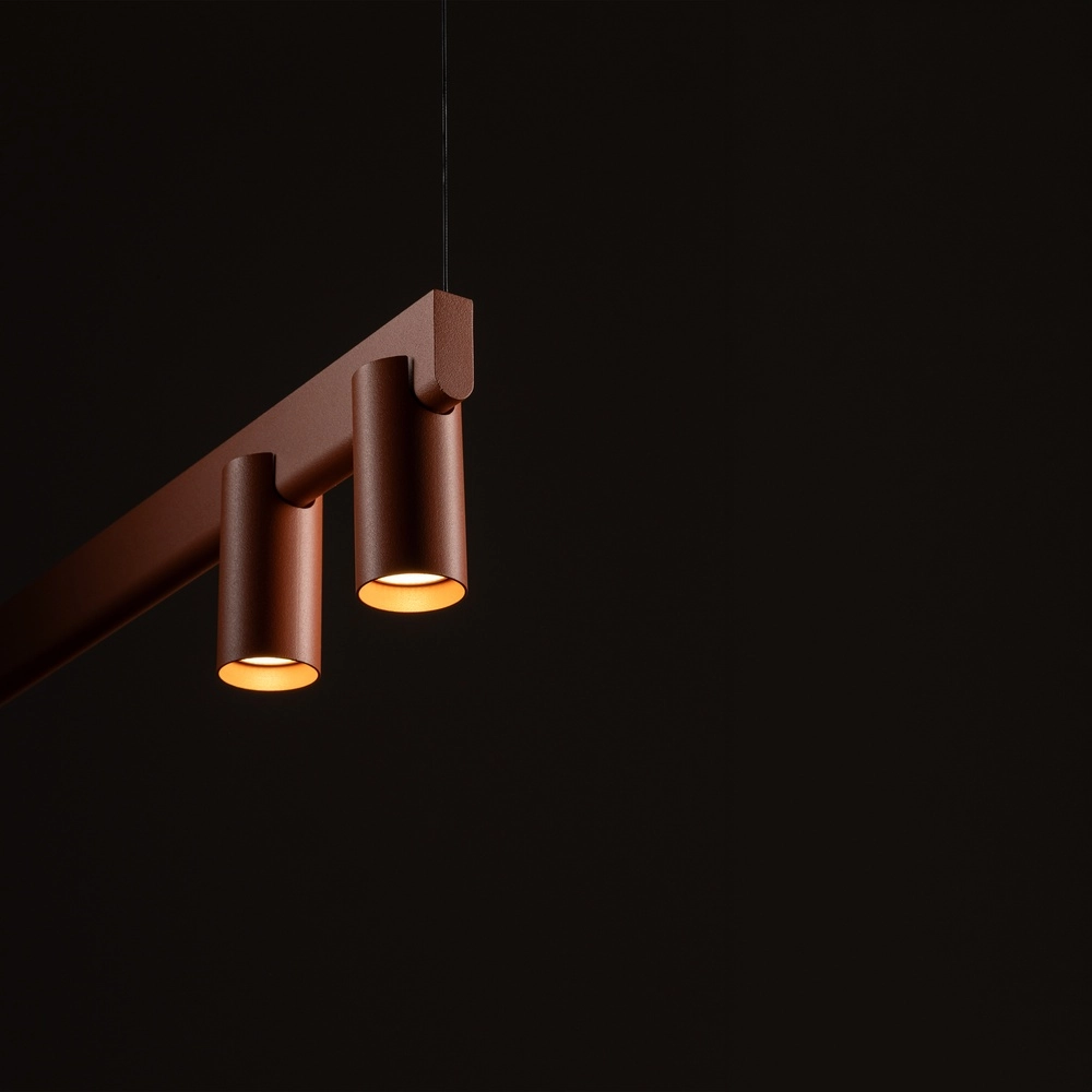 Design-Pendellampe Fourty 7-Licht Terrakotta Lyora 5903139124232