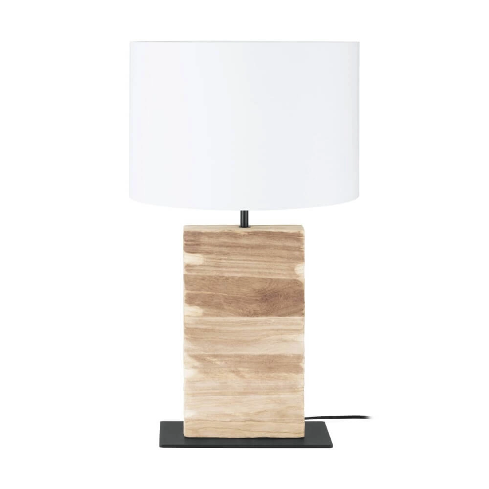 Tischlampe Contessore gerades Holz mit Weiß Stars of Light 9002759399177